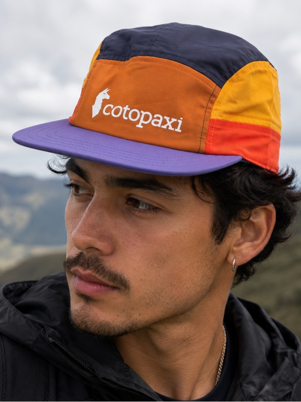 Cotopaxi Tech 5-Panel Hat Colorful Adventure NWOT